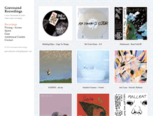 Tablet Screenshot of gravesendrecordings.com